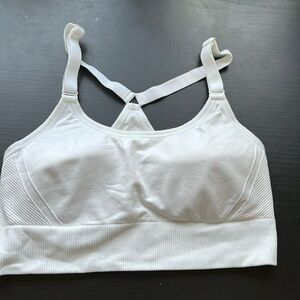 All In Motion Women’s White Sports Bra Size L